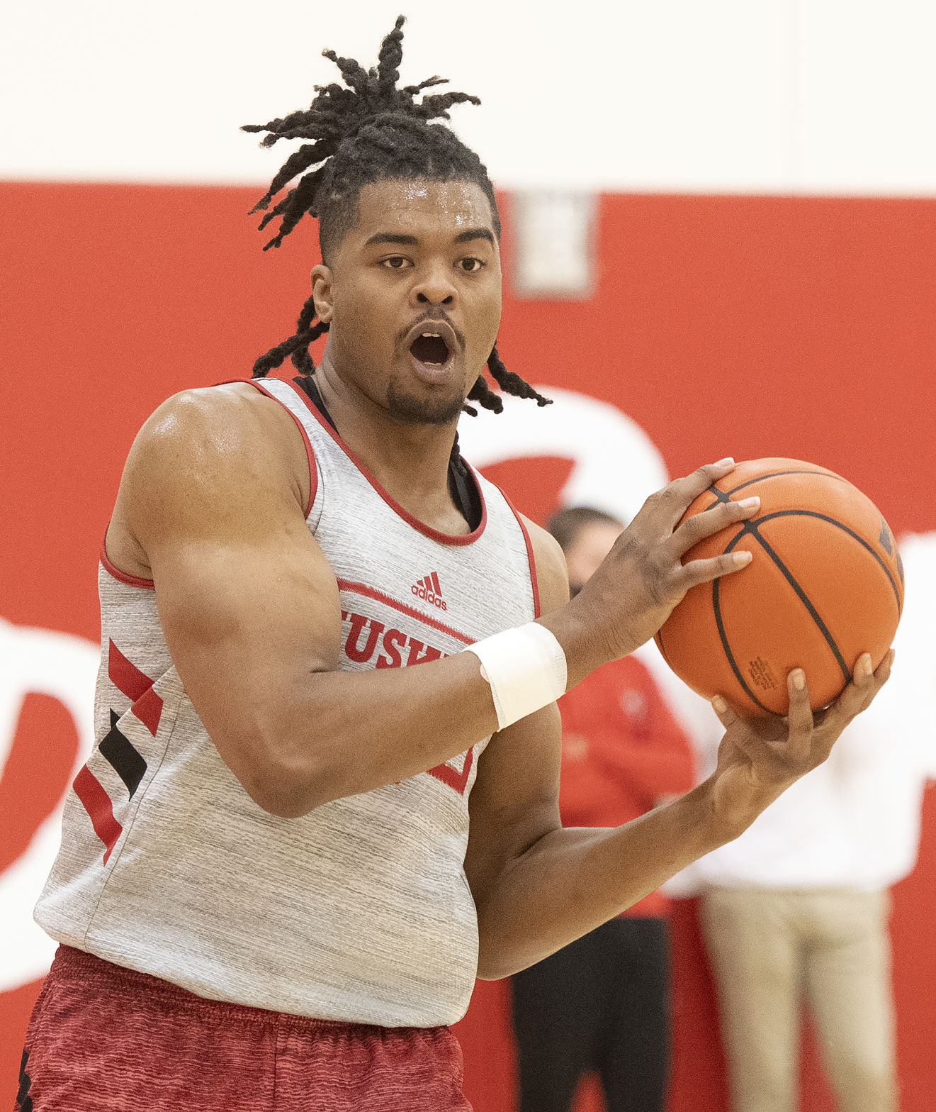 NU men's basketball practice, 10.5